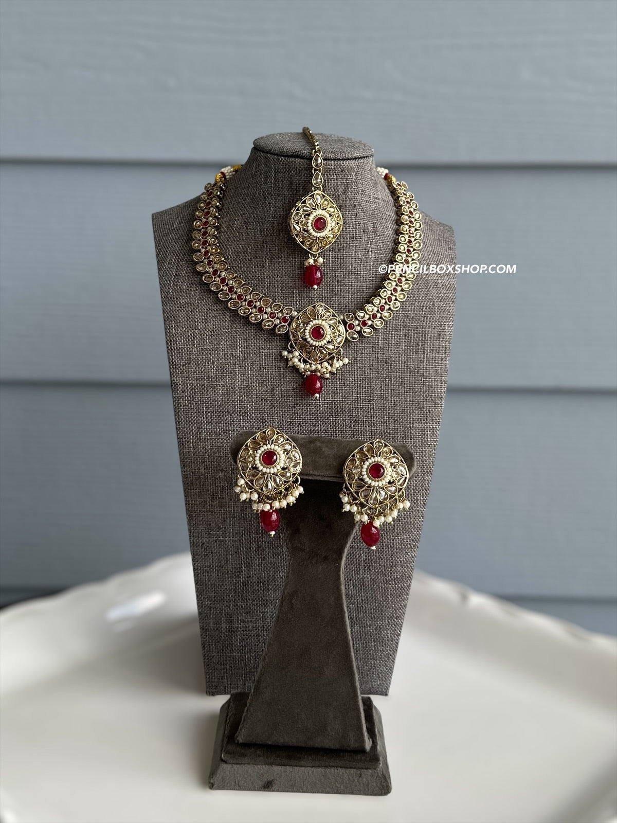 Antique Polki Necklace Earrings Maang Tikka / Indian Bridesmaid high quality Necklace Set / Pakistani jewelry / Bridesmaid Jewelry / Indian Wedding