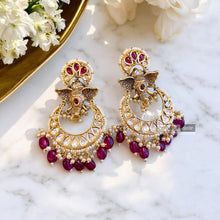 Load image into Gallery viewer, Tayani Ganesha Amrapali Premium gold plated Long Dangling Earrings
