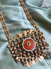 Load image into Gallery viewer, German Silver Designer Inspired Big Stone Peacock cutwork Necklace
