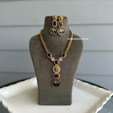 Load image into Gallery viewer, Ishita Jaguar Ruby Statement Necklace set
