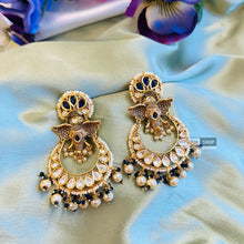 Load image into Gallery viewer, Tayani Ganesha Amrapali Premium gold plated Long Dangling Earrings
