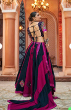 Load image into Gallery viewer, PRE ORDER pink Black Multicolor Navratri lehenga choli
