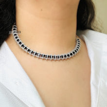 Load image into Gallery viewer, American diamond designer SINGLE line Necklace set
