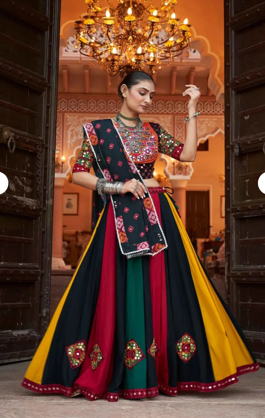 PRE ORDER Multicolor Navratri lehenga choli