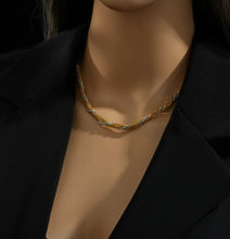 Load image into Gallery viewer, 18k gold plated Titanium stainless  steel necklace chain IDW
