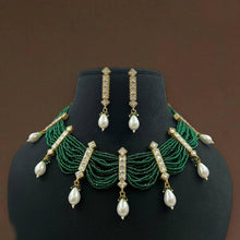 Load image into Gallery viewer, Multiple colors-Kundan Hydro Stone designer Stylish Necklace set
