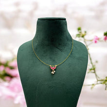 Load image into Gallery viewer, Invisible Single Pachi kundan Simple necklace
