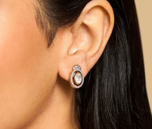 Load image into Gallery viewer, Premium Small Cz Tayani Victorian 22k Gold plated Stud Earrings
