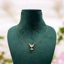 Load image into Gallery viewer, Invisible Single Pachi kundan Simple necklace
