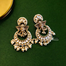 Load image into Gallery viewer, Tayani Ganesha Amrapali Premium gold plated Long Dangling Earrings
