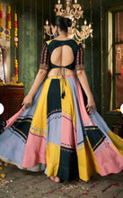 Load image into Gallery viewer, PRE ORDER Pastel multicolor Embroidery Navratri lehenga choli
