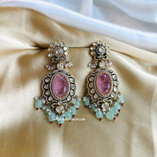 Load image into Gallery viewer, 22k gold plated Tayani Doublet Gold plated Victorian Earrings
