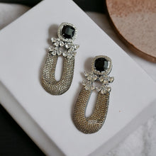 Load image into Gallery viewer, American diamond Invisible setting premium Dangling Earrings
