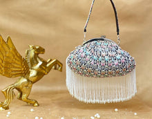 Load image into Gallery viewer, Handmade Sequin pearl drop potli bag
