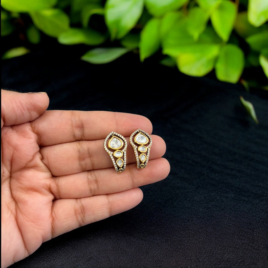 Premium Small Tayani Victorian 22k Gold plated Stud Earrings