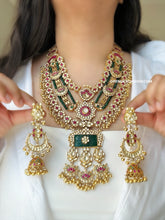 Load image into Gallery viewer, Exclusive Pachi Kundan Bridal Designer Premium piece necklace set
