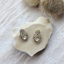 Load image into Gallery viewer, Premium Small Cz Tayani Victorian 22k Gold plated Stud Earrings
