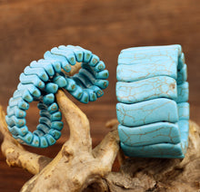 Load image into Gallery viewer, Turquoise retro stretchable kada  Bracelet IDW
