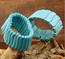 Load image into Gallery viewer, Turquoise retro stretchable kada  Bracelet IDW
