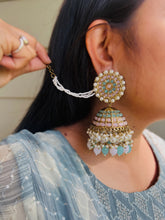 Load image into Gallery viewer, Kundan Big Statement Jhumka Earrings
