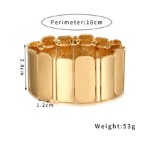 Load image into Gallery viewer, Golden Stretchable shiny Bracelet IDW
