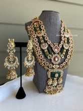 Load image into Gallery viewer, Exclusive Pachi Kundan Bridal Designer Premium piece necklace set
